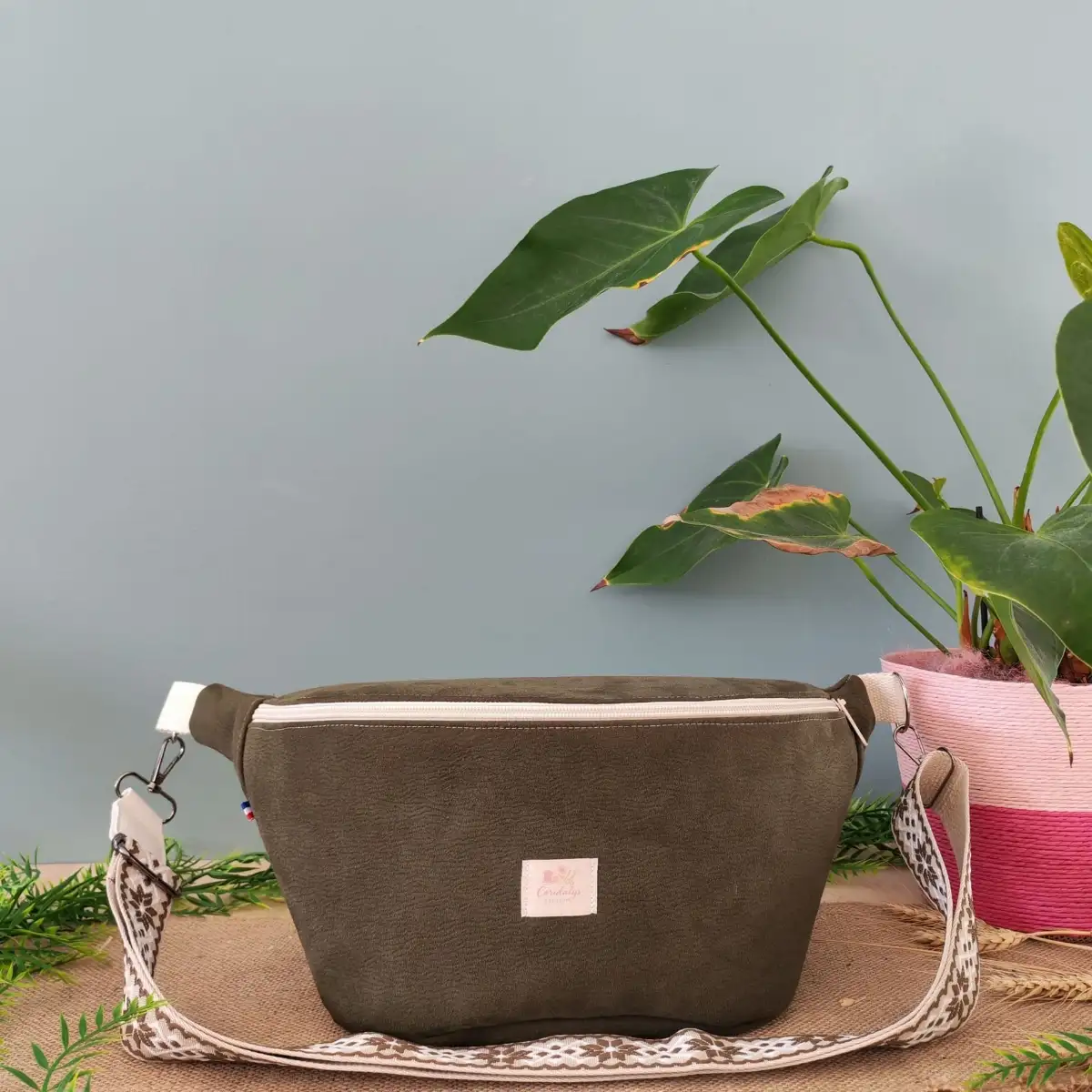 Sac banane XL en daim