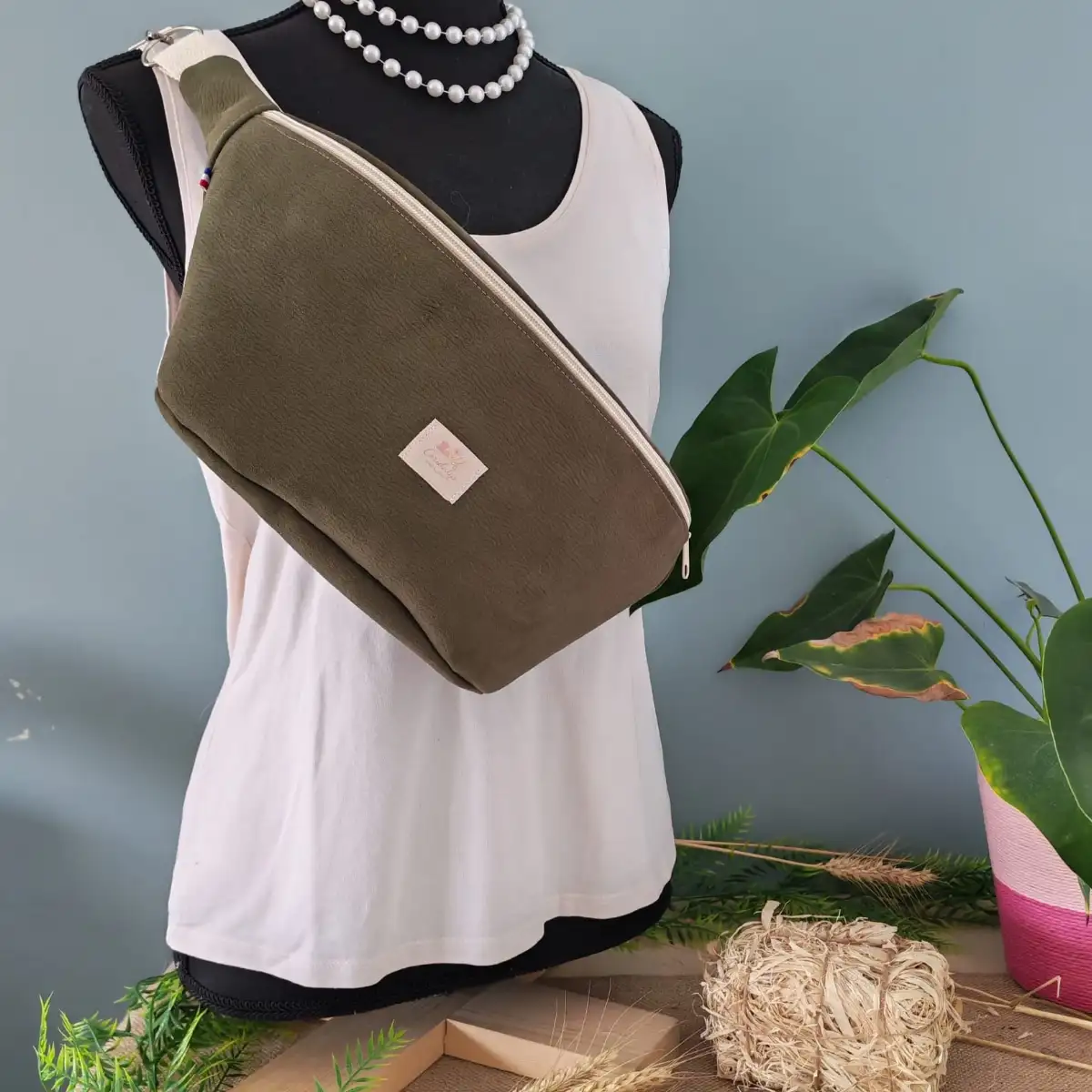 Sac banane XL en daim