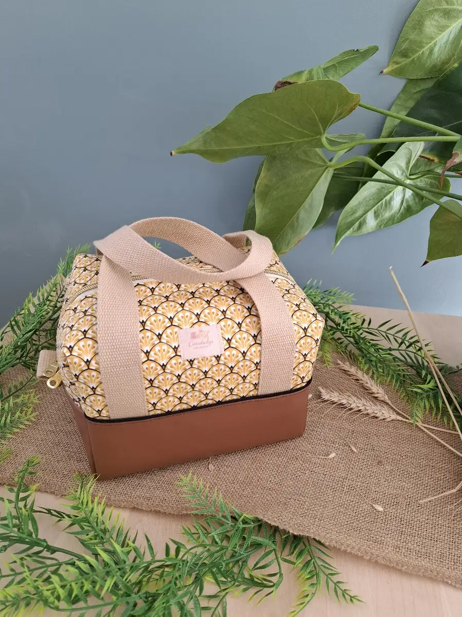 Sac Lunch Box Isotherme Moutarde & Camel